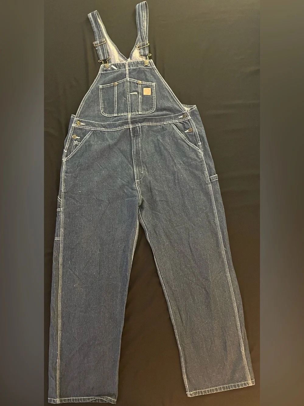 Berne Men's Heritage Denim Bib Overalls B1212DN Dark Wash Workwear NWOT 40x34